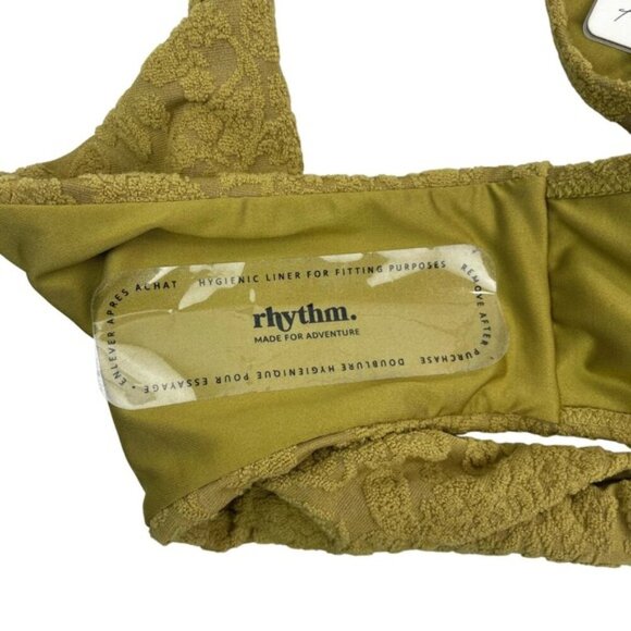 RHYTHM. X Free People Paisley Hi String Bikini Bottoms Sz XL Pistachio - Picture 7 of 9